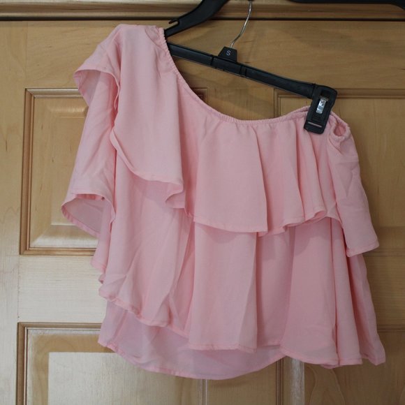 Pastel Pink Flounce Top - Picture 4 of 5